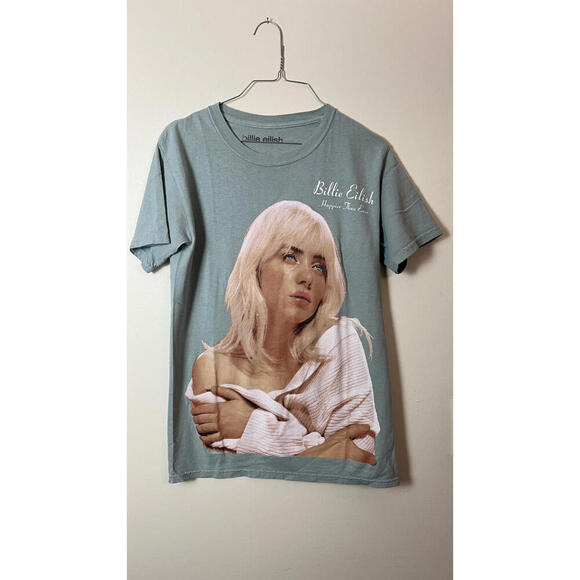Billie Eilish Happier Than Ever ALBUM COVER T Shirt S - Picture 1 of 4